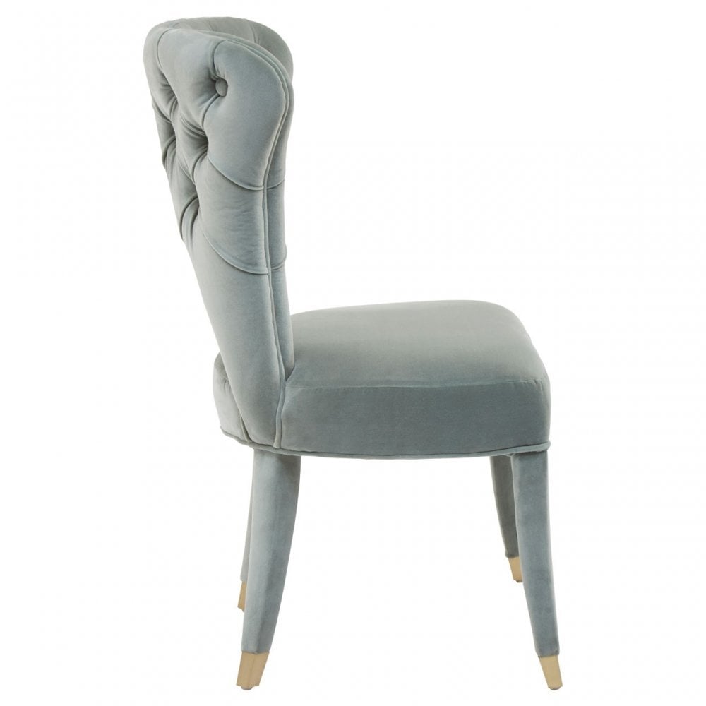 Villi Blue Feature Chair Natural