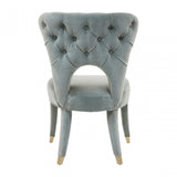 Villi Blue Feature Chair Natural