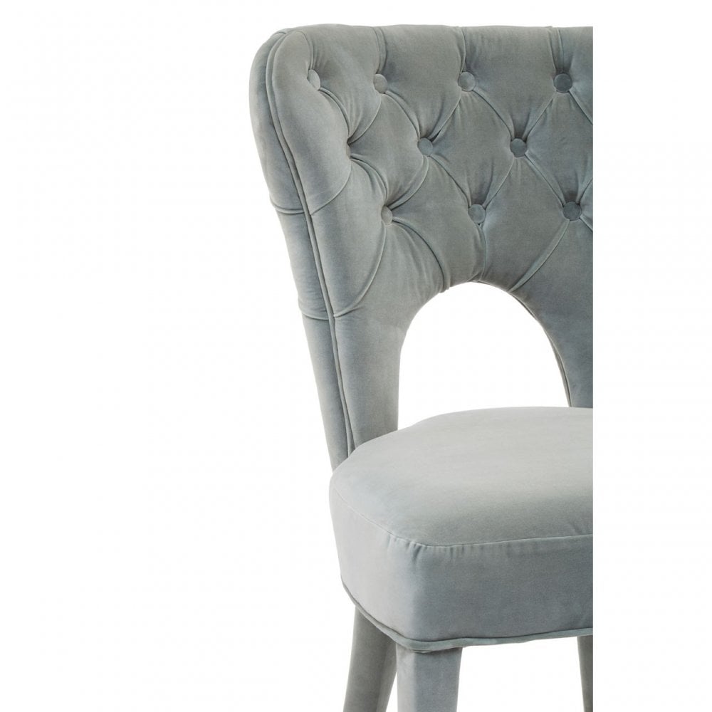 Villi Blue Feature Chair Natural