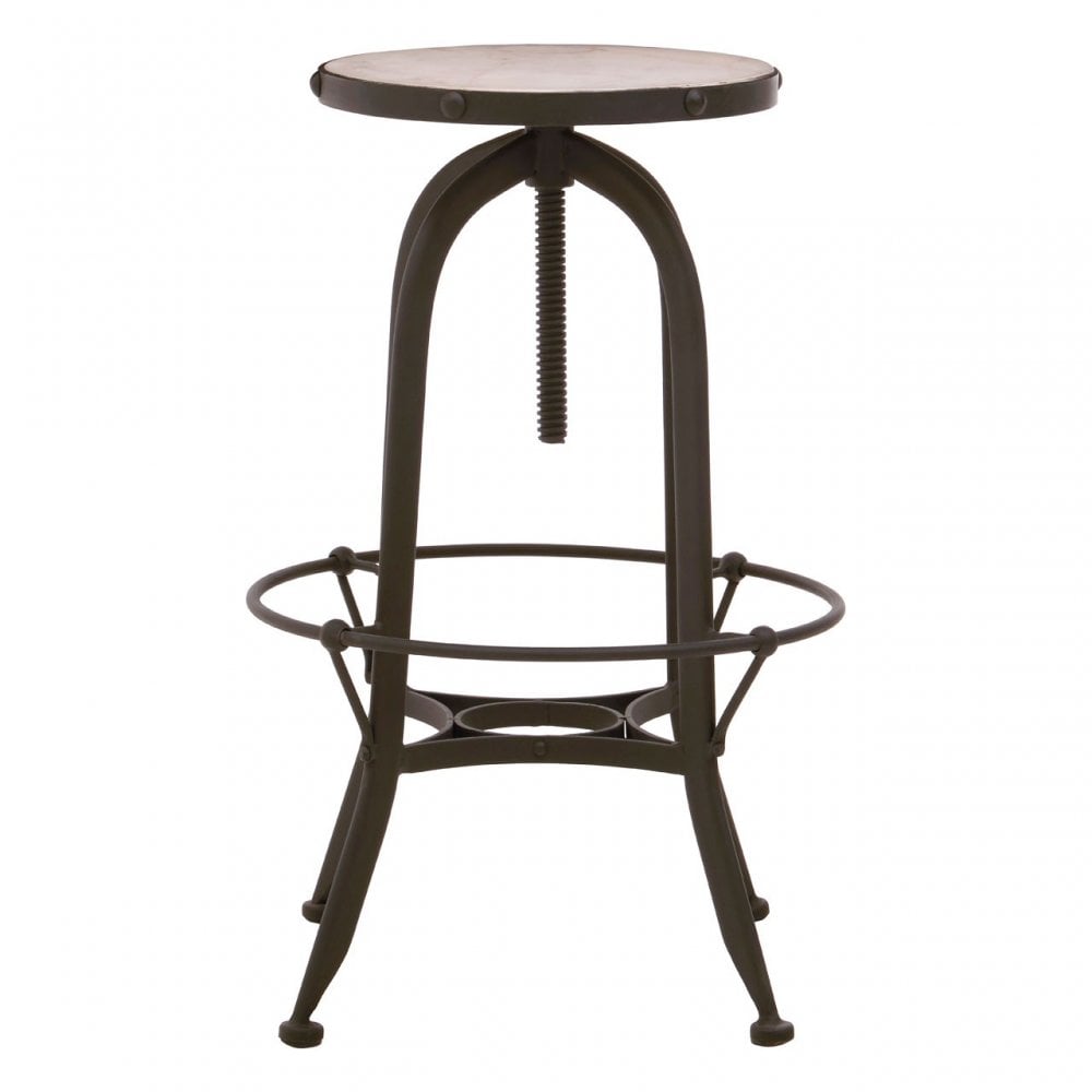Vasco Black / White Finish Bar Stool Black