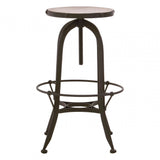 Vasco Black / White Finish Bar Stool Black