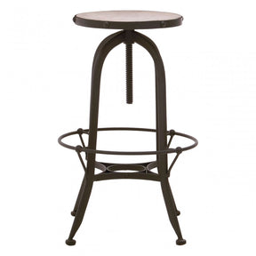 Vasco Black / White Finish Bar Stool Black