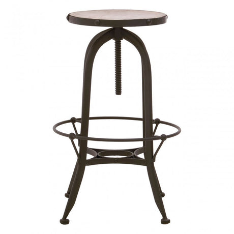 Vasco Black / White Finish Bar Stool Black