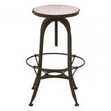 Vasco Black / White Finish Bar Stool Black