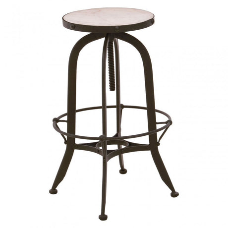 Vasco Black / White Finish Bar Stool Black