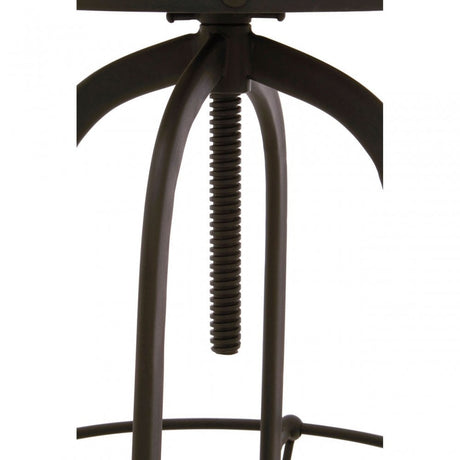 Vasco Black / White Finish Bar Stool Black