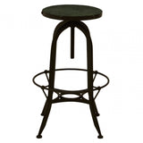 Vasco Black / Green Finish Bar Stool Black