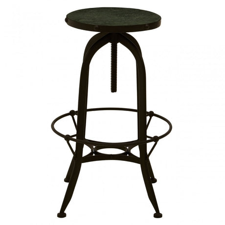 Vasco Black / Green Finish Bar Stool Black