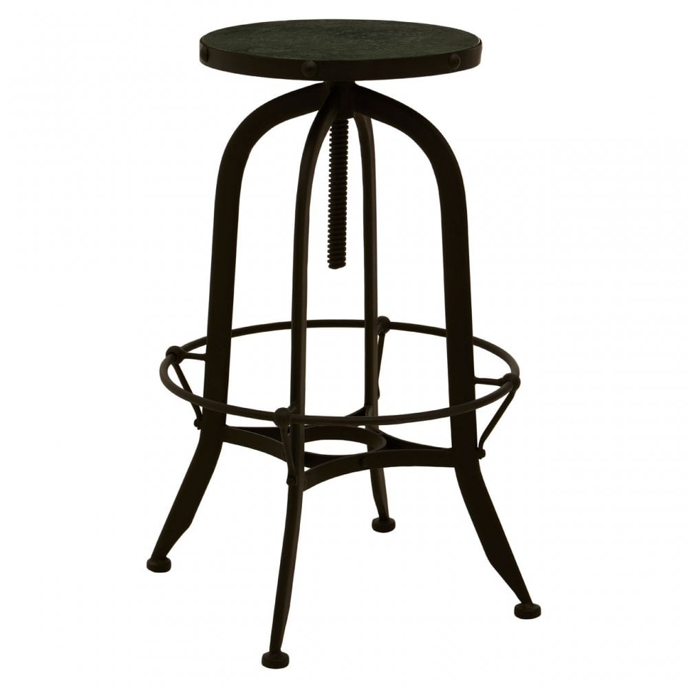 Vasco Black / Green Finish Bar Stool Black
