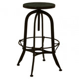 Vasco Black / Green Finish Bar Stool Black