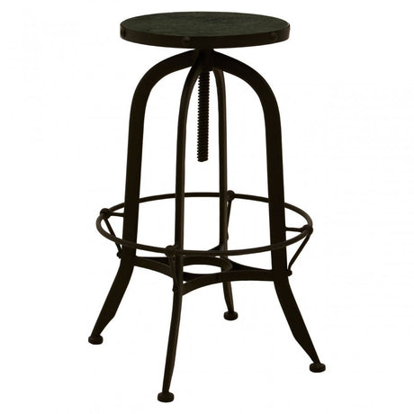Vasco Black / Green Finish Bar Stool Black