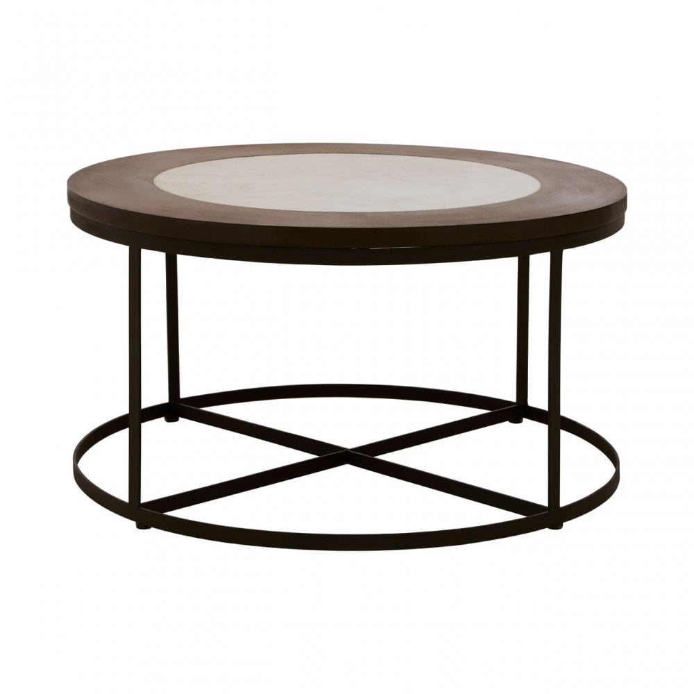Vasco Side Table with Latticed Base Black
