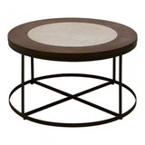 Vasco Side Table with Latticed Base Black