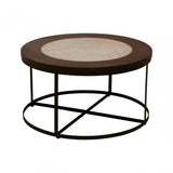Vasco Side Table with Latticed Base Black