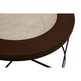 Vasco Side Table with Latticed Base Black
