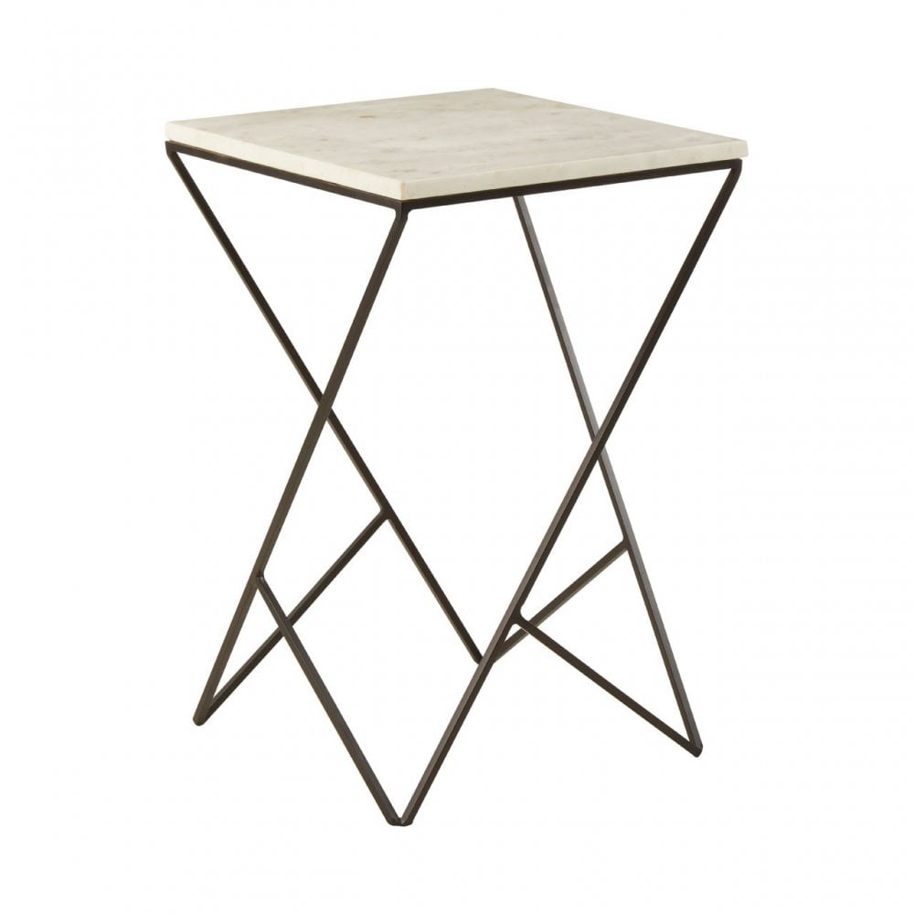 Gianna Square Side Table Black