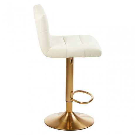 Baina White Seat Bar Stool White
