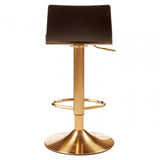 Baina Black Acrylic Seat Bar Stool Black