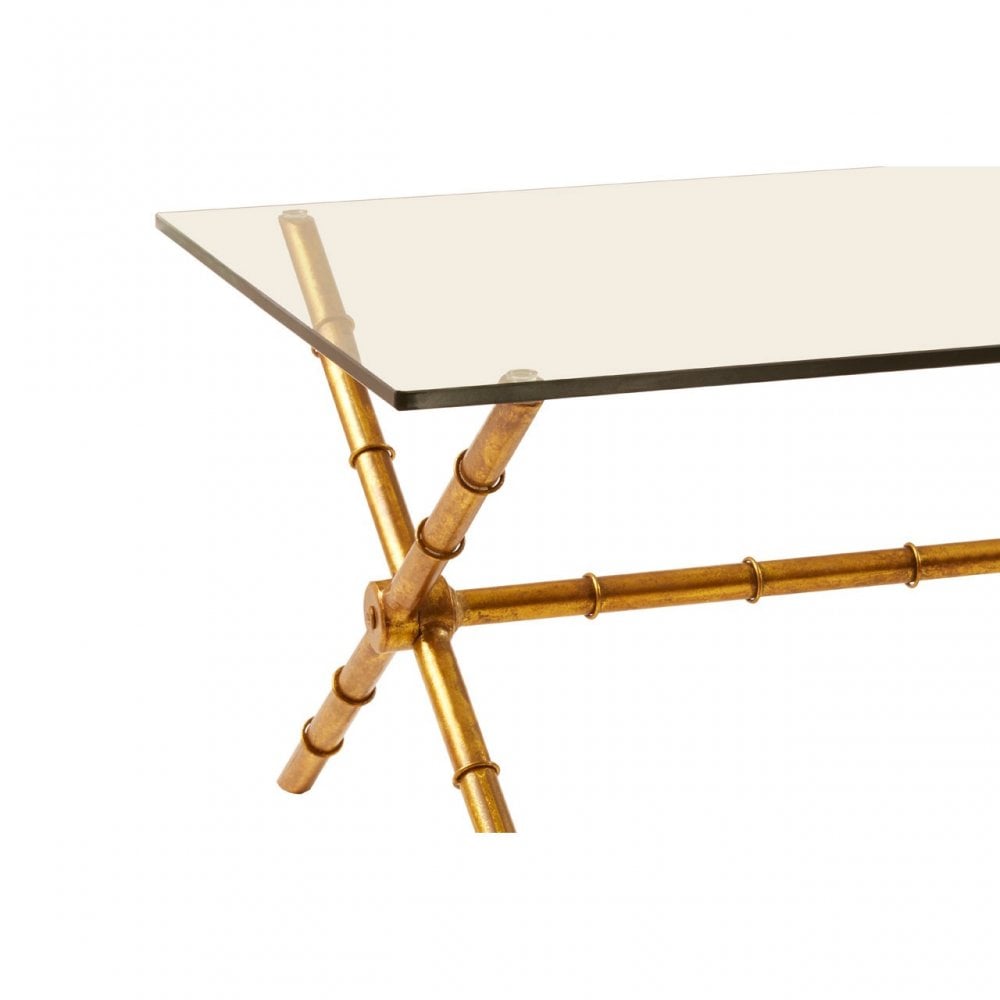 Monroe Rectangular Coffee Table Gold