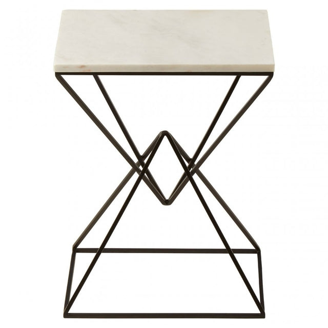 Gianna Rectangular Side Table White