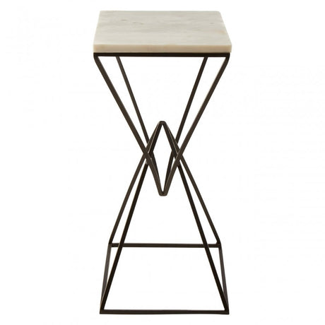 Gianna Rectangular Side Table White