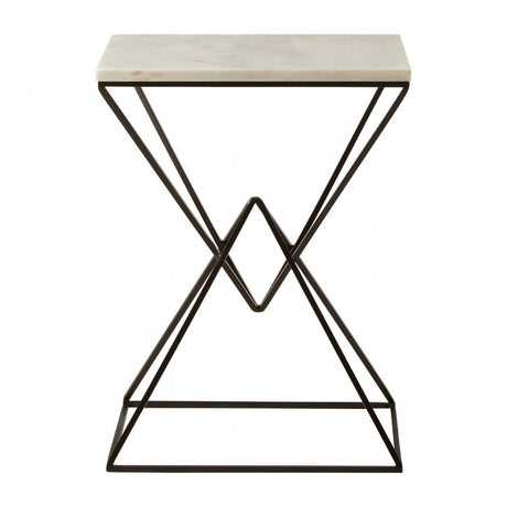 Gianna Rectangular Side Table White