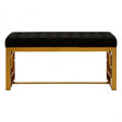 Matayo Black Velvet Bench