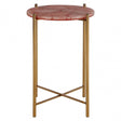  Vita Pink Quartz Side Table Pink