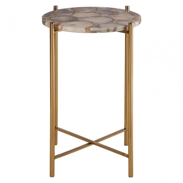 Vita Natural Agate Side Table Natural