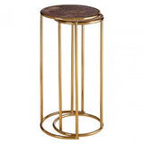 Vita Set of 2 Nesting Side Tables Gold
