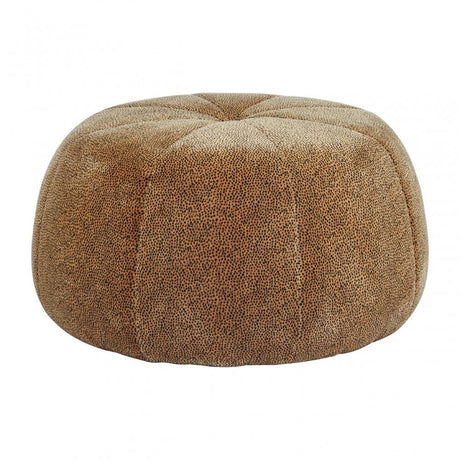Hatton Leopard Print Pouffe Brown