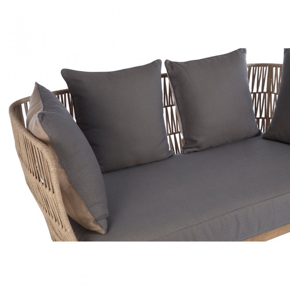 Opus 2 Seat Rope Sofa Grey