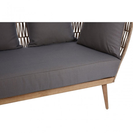 Opus 2 Seat Rope Sofa Grey