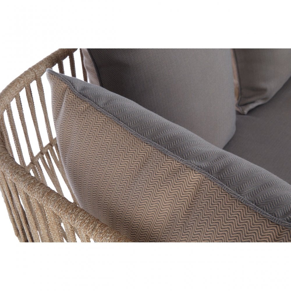 Opus 2 Seat Rope Sofa Grey