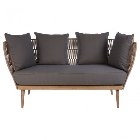 Opus 2 Seat Rope Sofa Grey