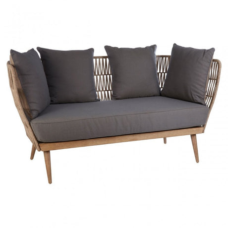 Opus 2 Seat Rope Sofa Grey