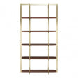 Ximi Walnut Wood Shelf Unit Brown