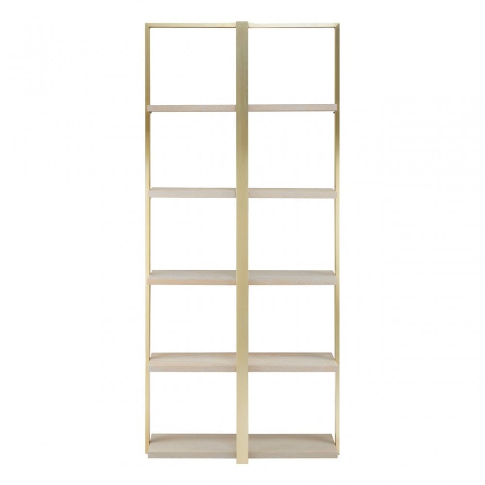 Ximi Oak Wood Shelf Unit Natural