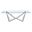Matayo Wing Base Coffee Table Silver
