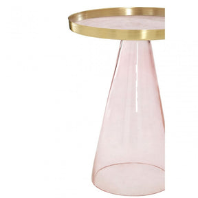Martini Round Side Table Gold