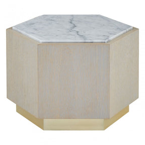 Ximi Large White Side Table Natural