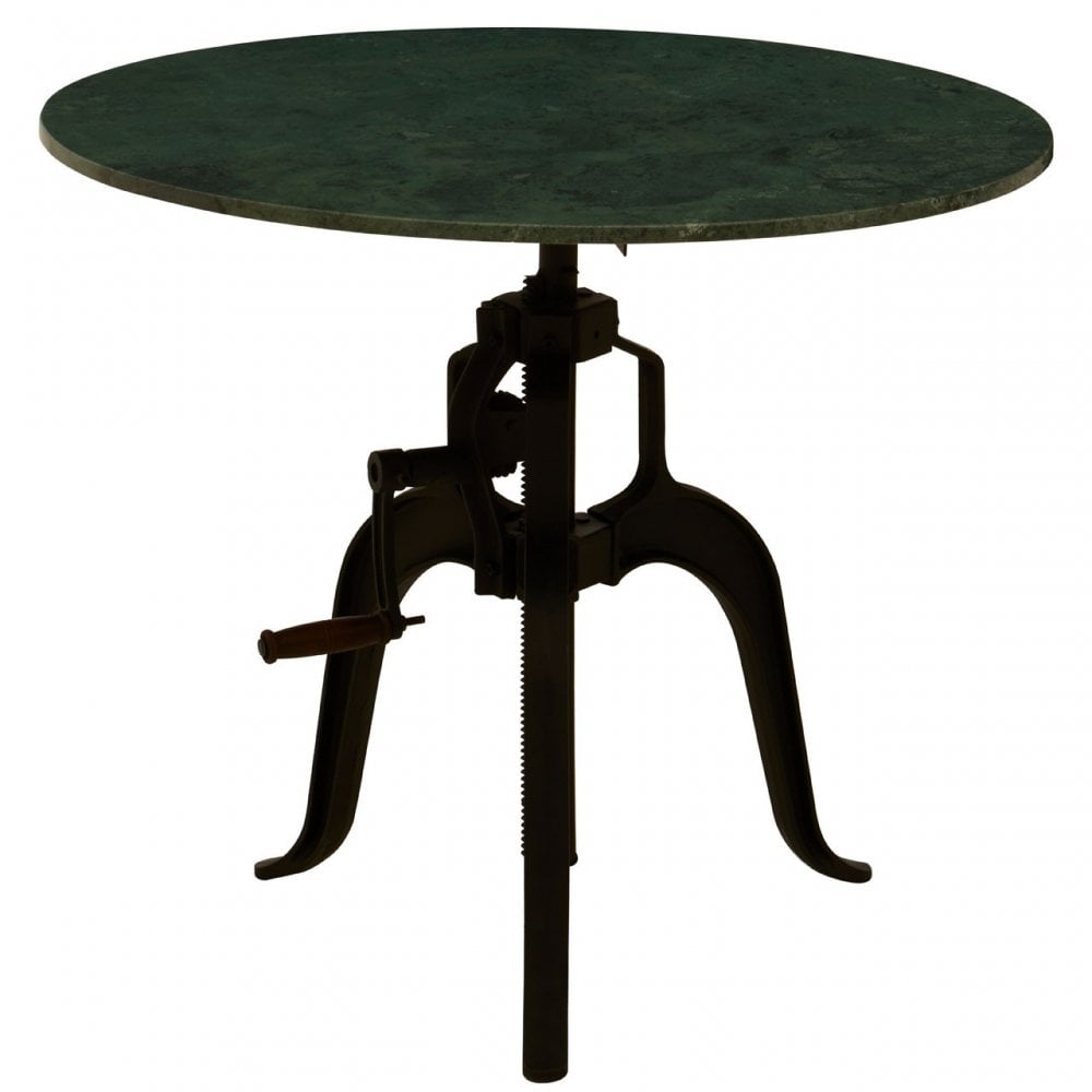 Vasco 3 Leg Small Green Marble / Iron Table Green