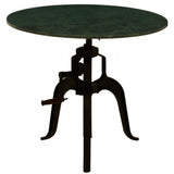 Vasco 3 Leg Small Green Marble / Iron Table Green