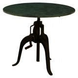 Vasco 3 Leg Small Green Marble / Iron Table Green