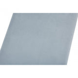 Matayo Grey Velvet / Gold Finish Bench Blue