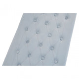 Matayo Grey Tufted Bench Grey