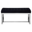 Matayo Black Tufted Bench Black