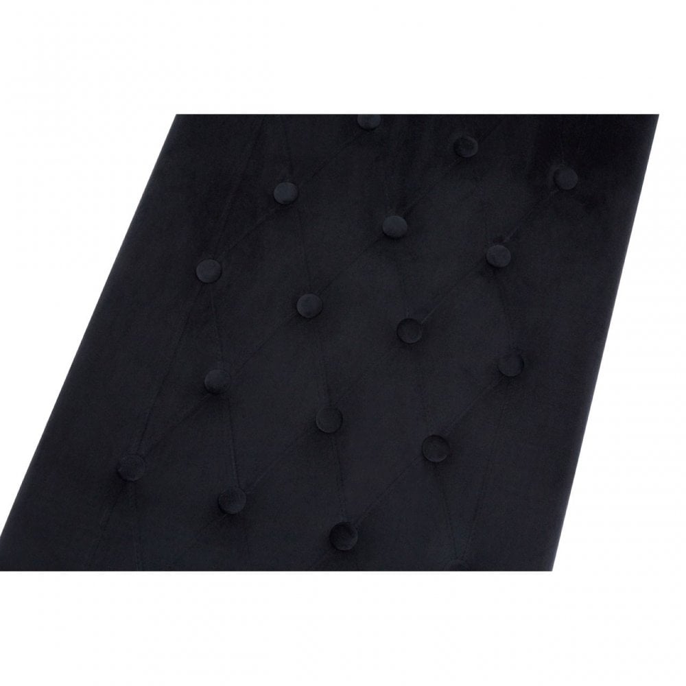 Matayo Black Tufted Bench Black