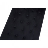 Matayo Black Tufted Bench Black