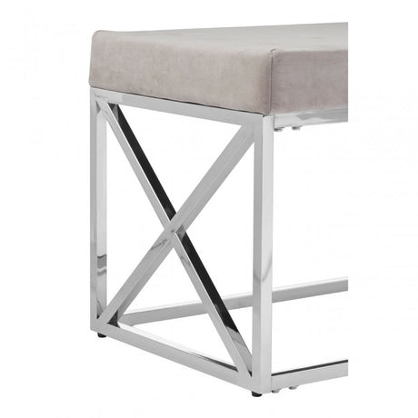 Matayo Mink Tufted Bench Brown